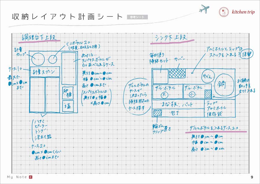 キッチン 収納 計画